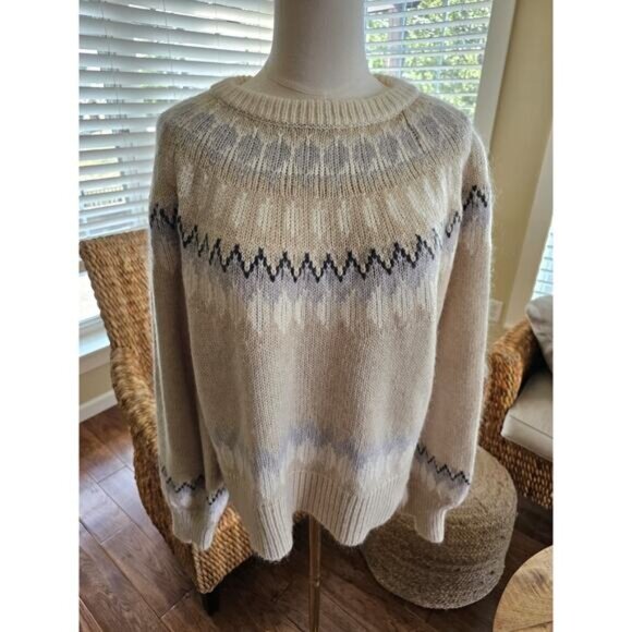 Basin + Range Woold Blend Fairisle Sweater Women’s Size M Nordic Ski - Picture 1 of 11